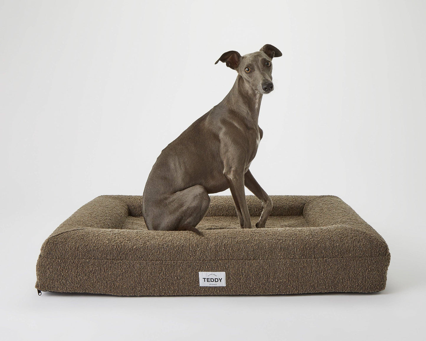 Hundebett Boucle braun