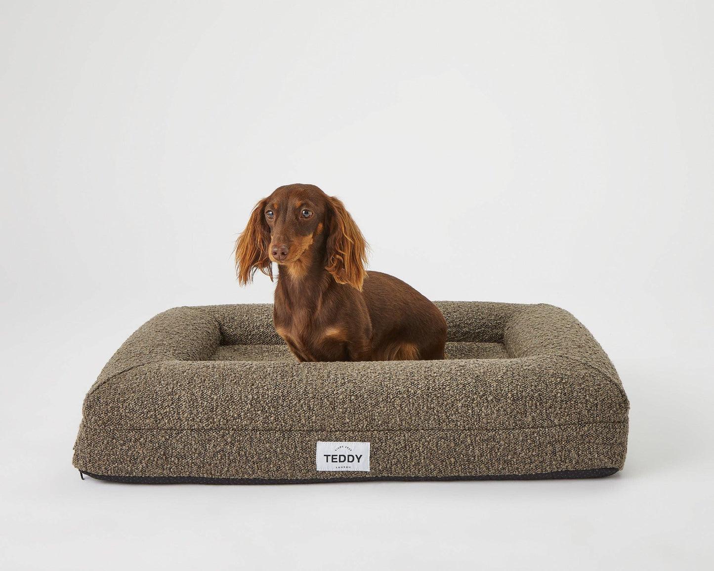 Hundebett Boucle braun
