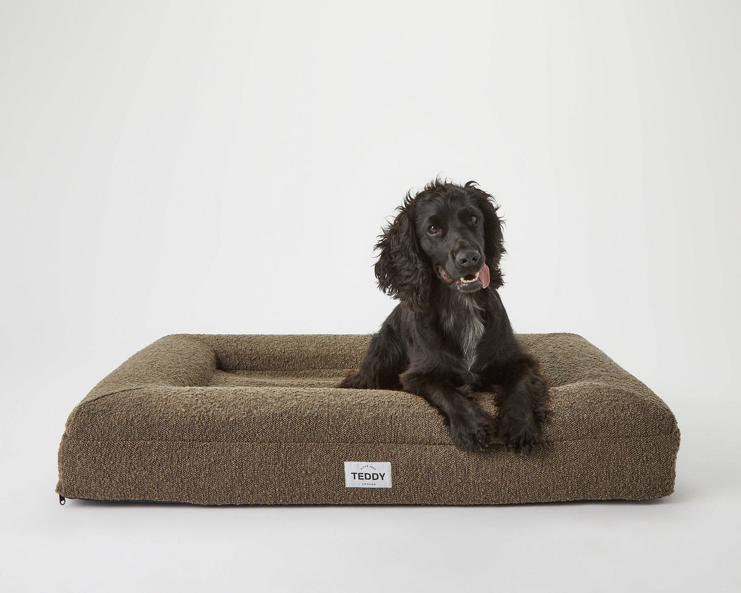 Hundebett Boucle braun