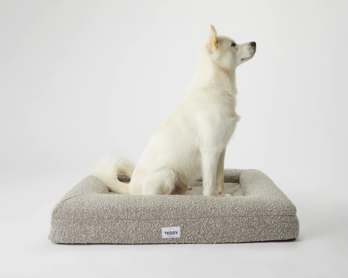 Hundebett Boucle grau