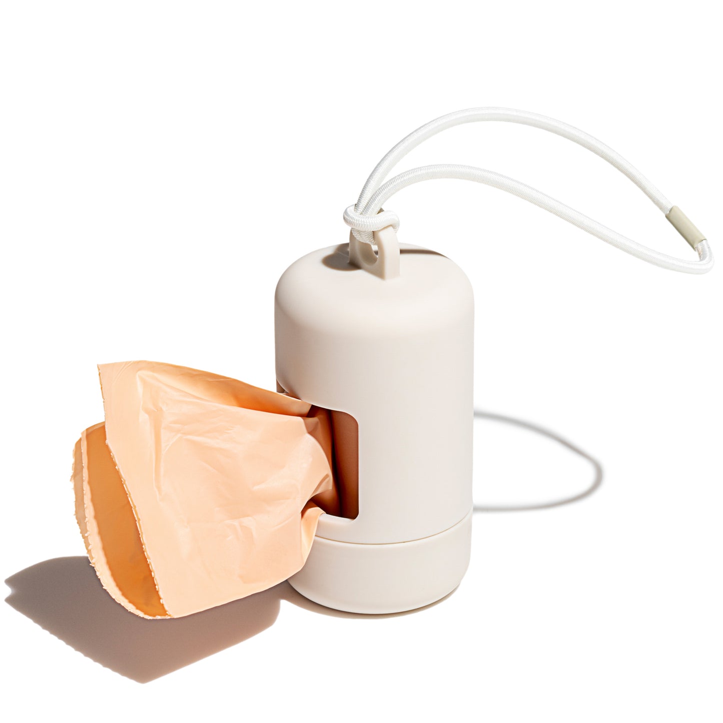 Minimalistischer Kotbeutelspender grau