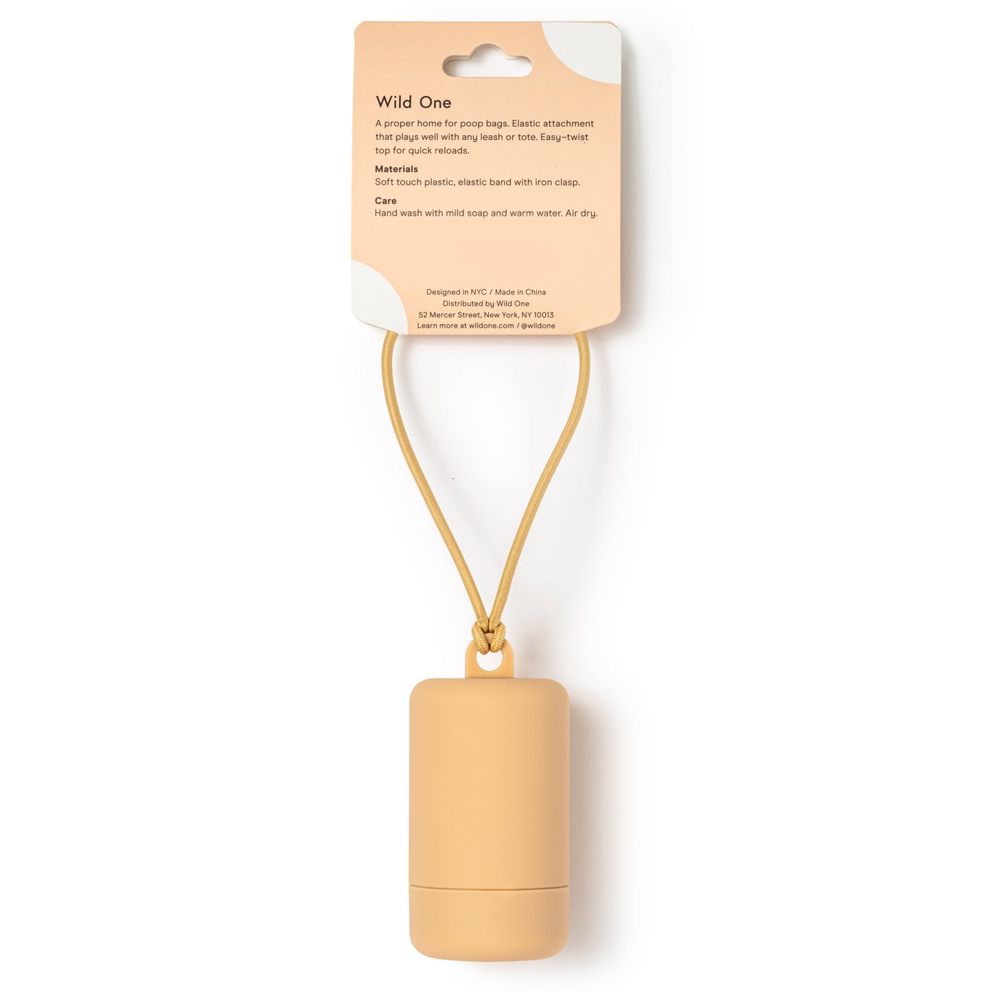 Minimalistischer Kotbeutelspender nude