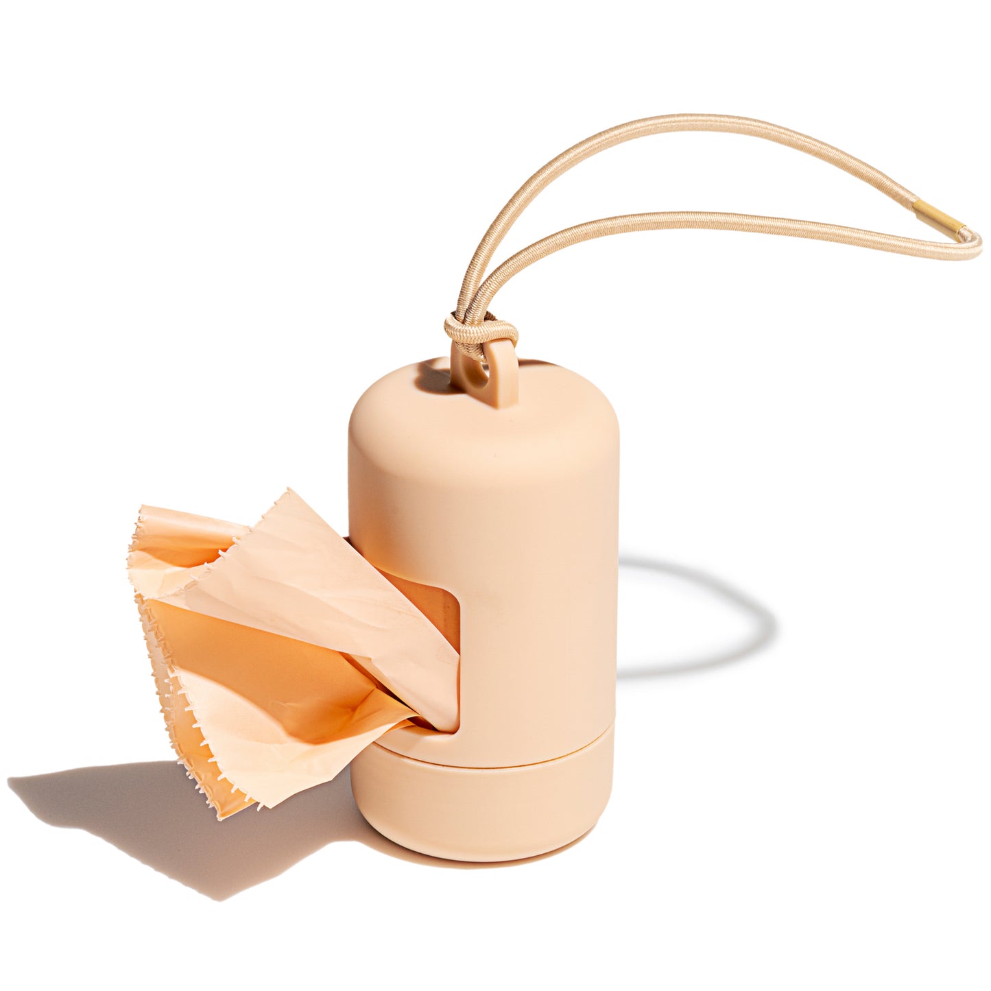 Minimalistischer Kotbeutelspender nude