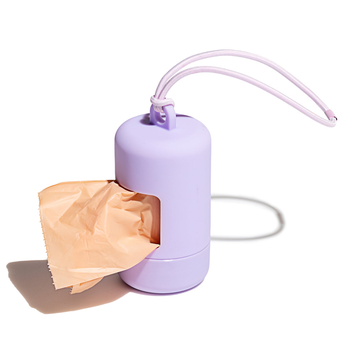 Minimalistischer Kotbeutelspender lila