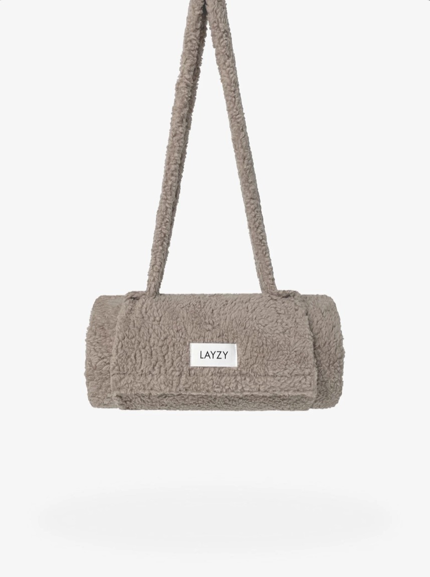 Hundereisedecke in Teddystoff in der Farbe braun