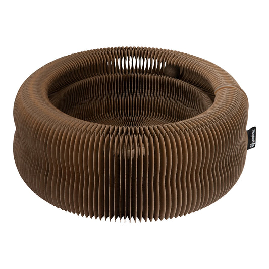 3-in-1 Katzenbett für Spiel, Schlaf und Kratzen MAZE