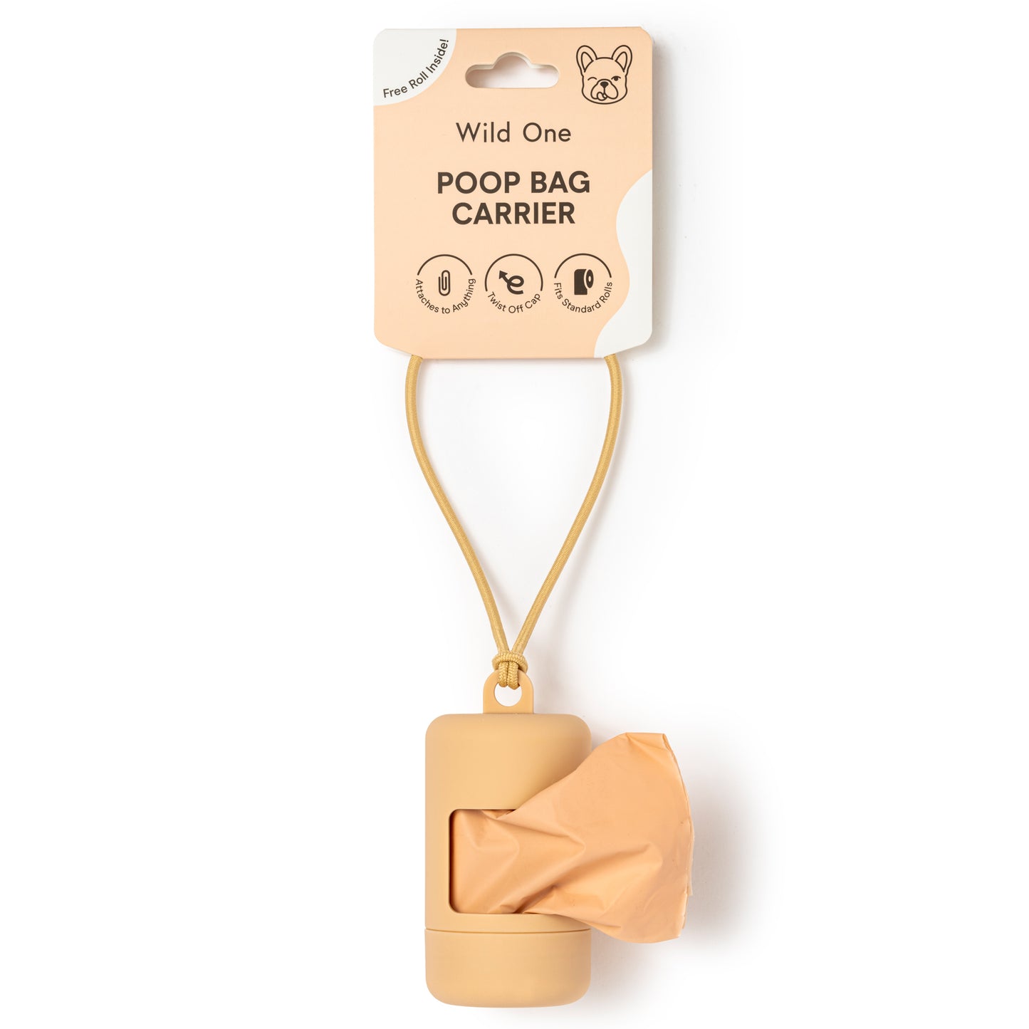 Minimalistischer Kotbeutelspender nude