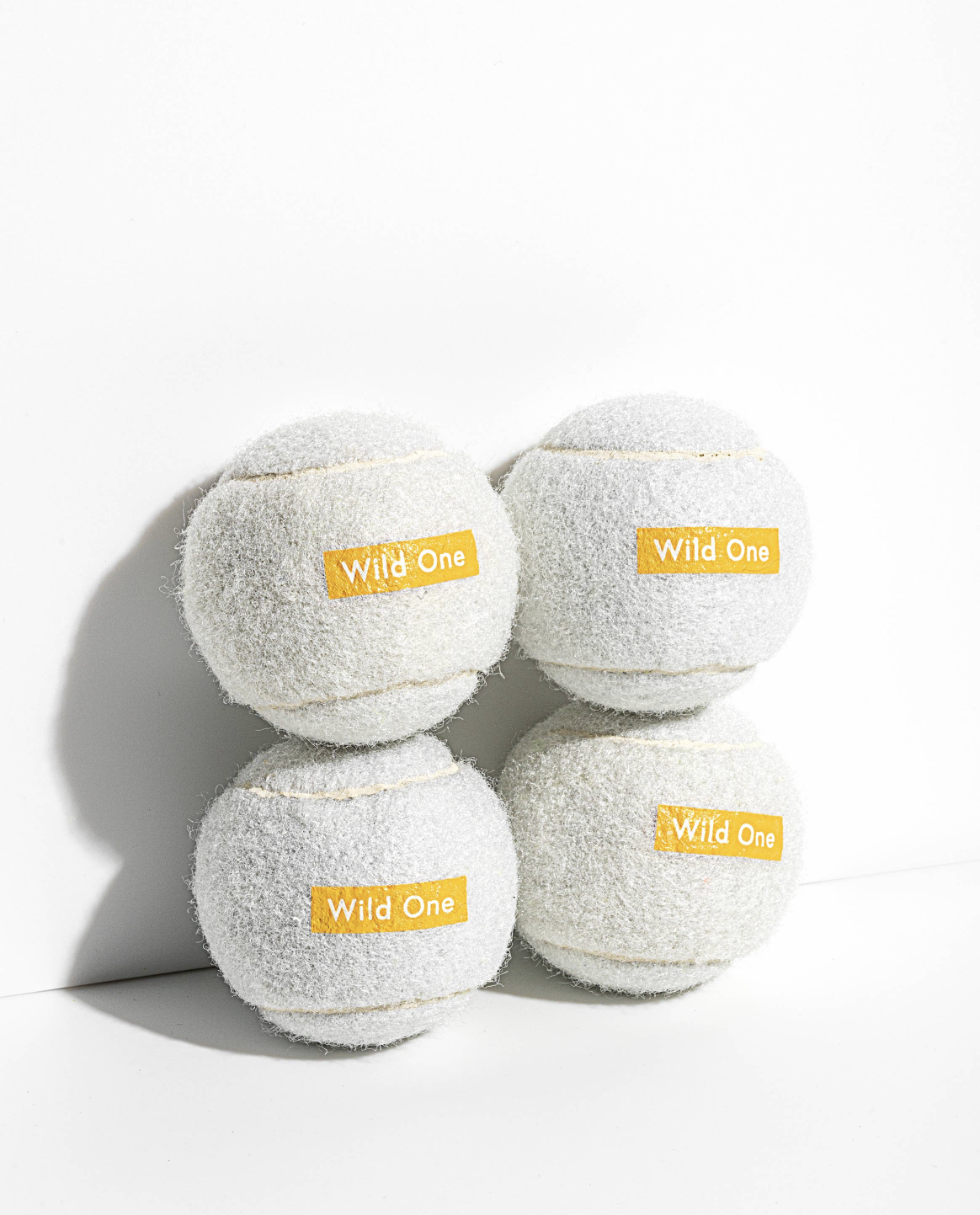 Haustiersichere Tennisbälle für Hunde – Robustes, nicht-abrasives Spielzeug weiß